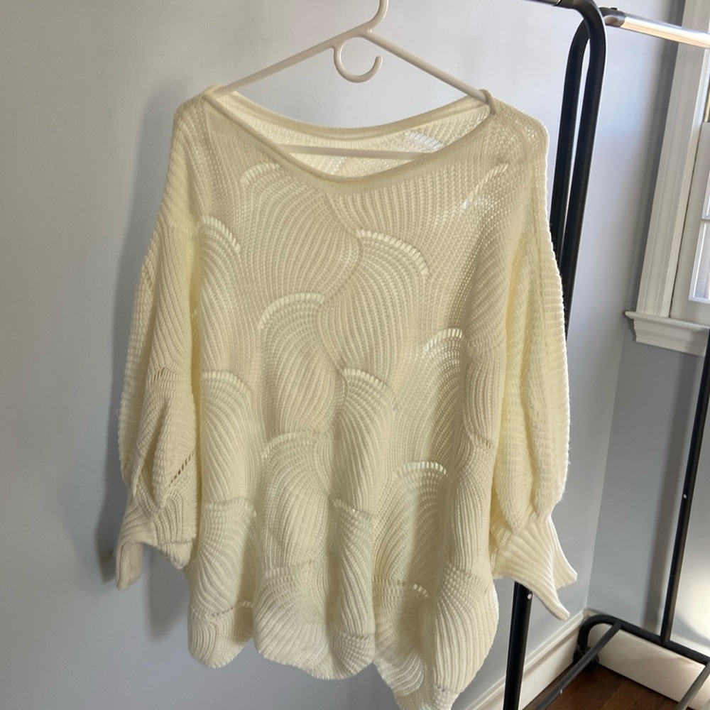 Wide neck/off the shoulder sweater